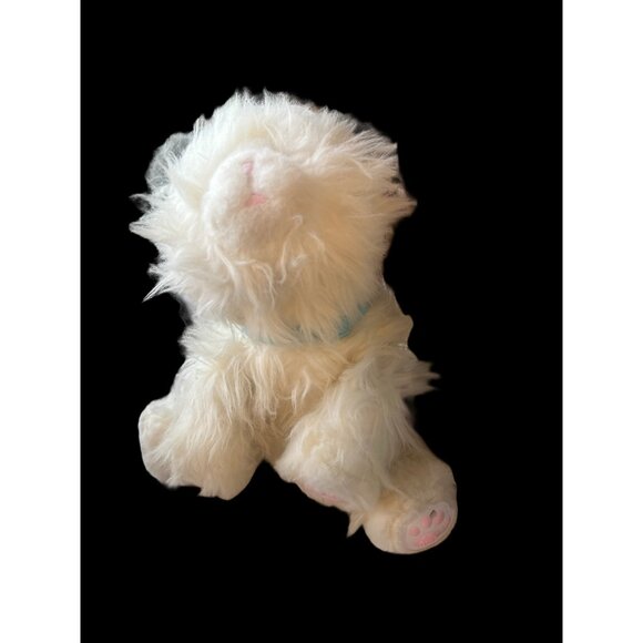 Little Live Pets White Plush Interactive Cat Stuffed Animal With Blue Collar - Picture 1 of 12